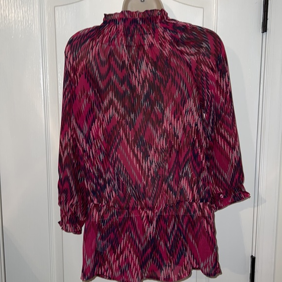 Banana Republic Semi Sheer Peplum Tie Top - Picture 4 of 7